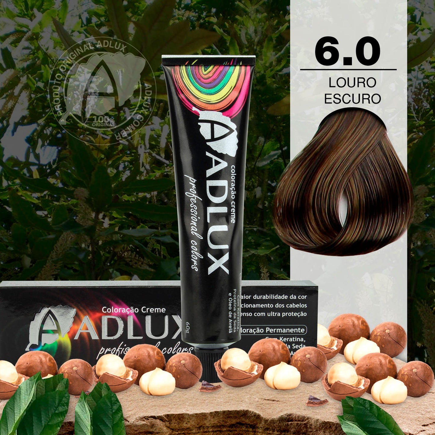 Tinte en Crema Adlux 6.0 Rubio Oscuro - 60g