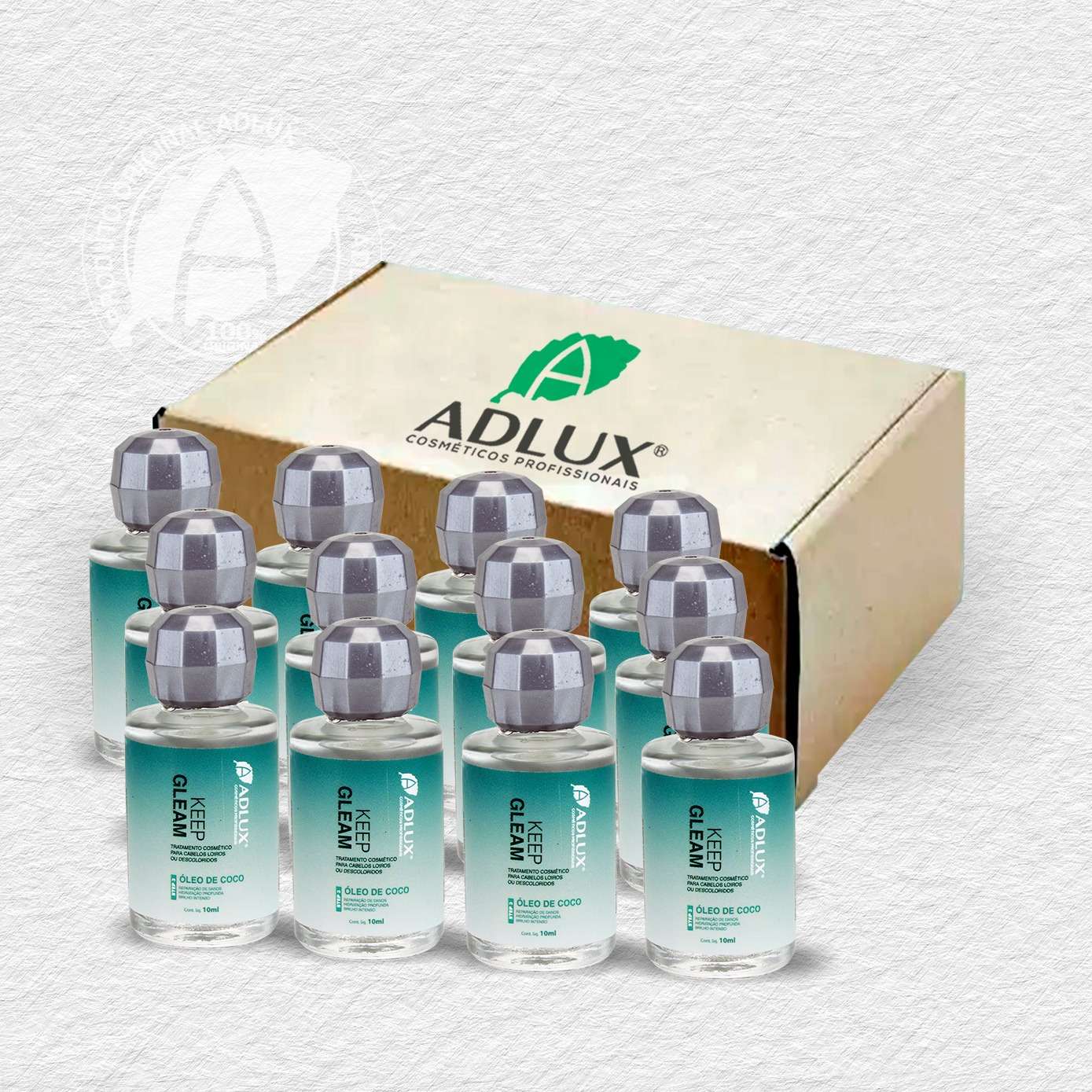 Keep Gleam Aceite de Coco – 10ml (12 Unidades)