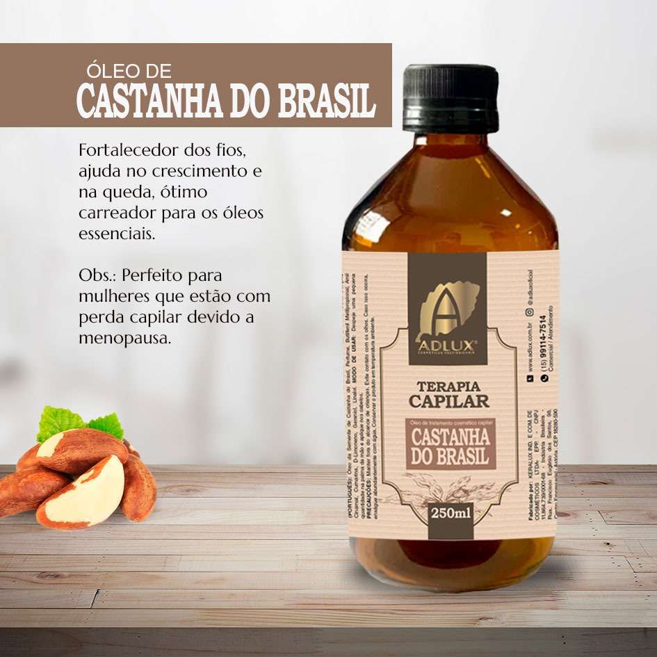 Aceite vegetal de nuez de Brasil 250ML
