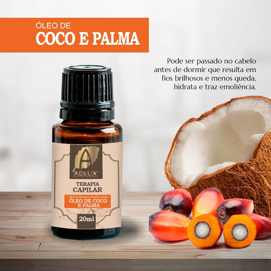 Óleo Vegetal de Coco e Palma 20ML