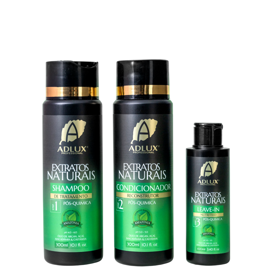 Kit Extratos Naturais Manutenção - 3 Passos (Lançamento)