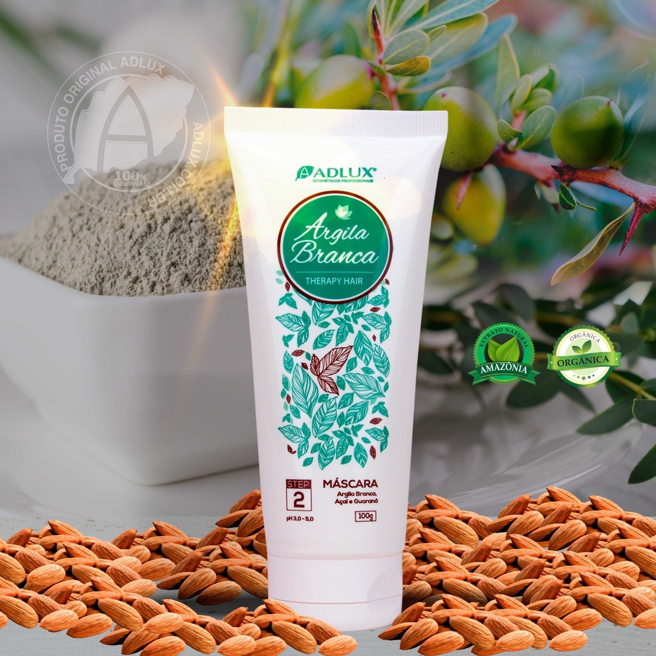 Argila Branca Máscara Manutenção - 100g