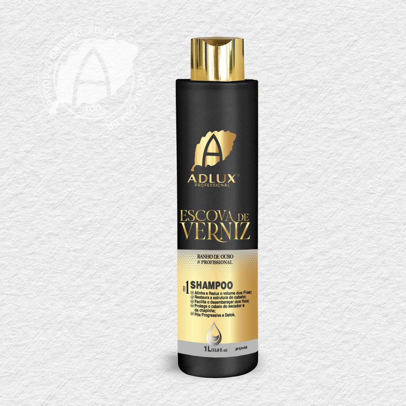 Escova de Verniz Shampoo Profissional - 1000ml