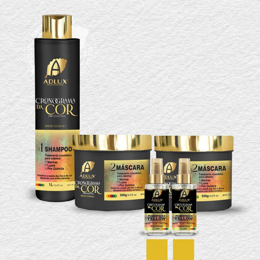 Kit Cronograma da Cor Profissional- 2 Passos (YELLOW- YELLOW)