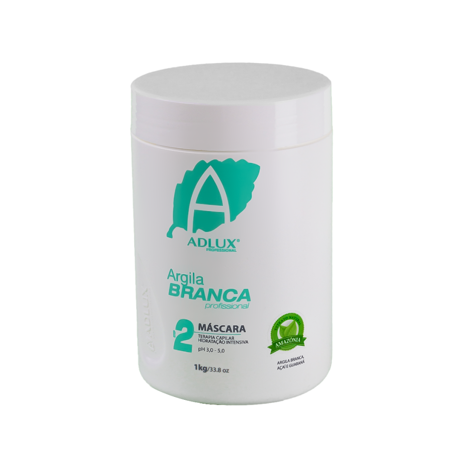 Argila Branca Máscara Profissional - 1l
